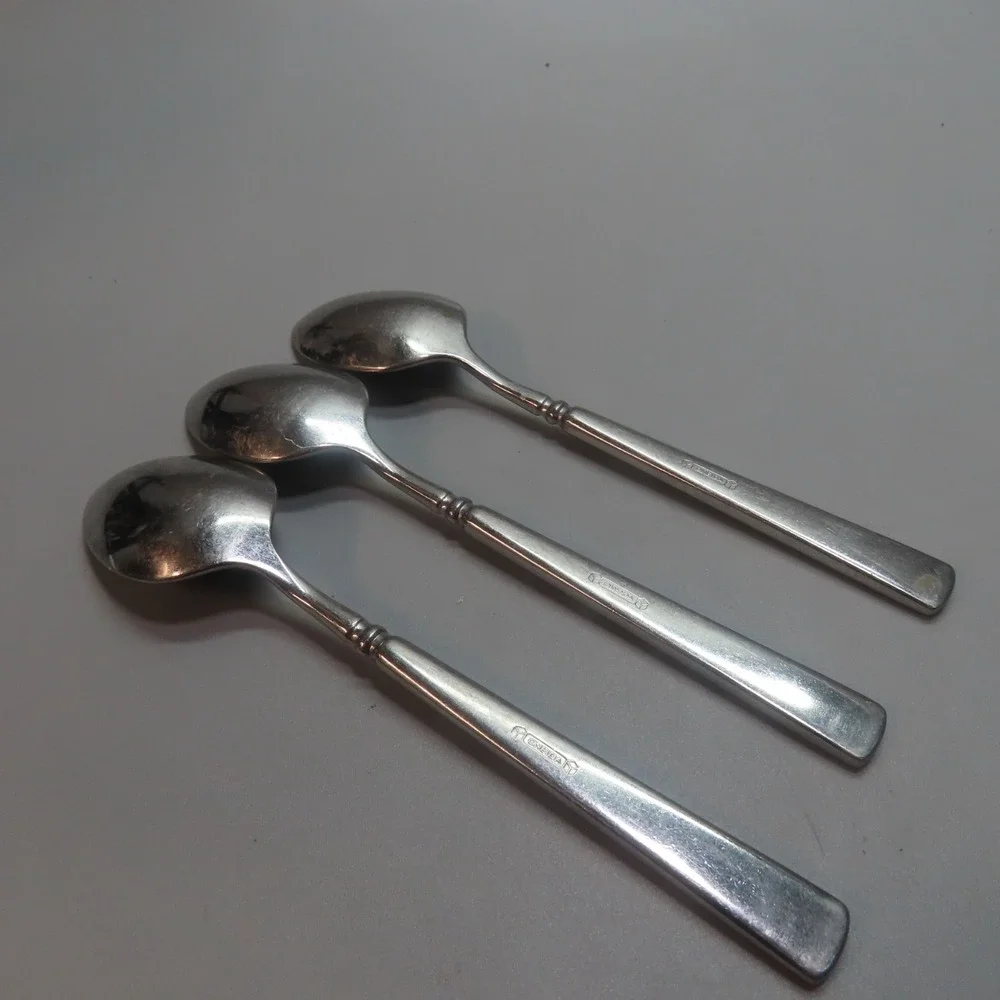 Oneida Cube EASTON‎ Stainless Teaspoon Set of 3 Flatware 6